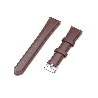 Z oljem povoščeni usnjeni paščki za Suuntuo 9 / suunto7 / D5i 24 mm DarkRed