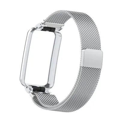 Pašček za uro iz nerjavečega jekla za Xiaomi Band 7 Pro Silver