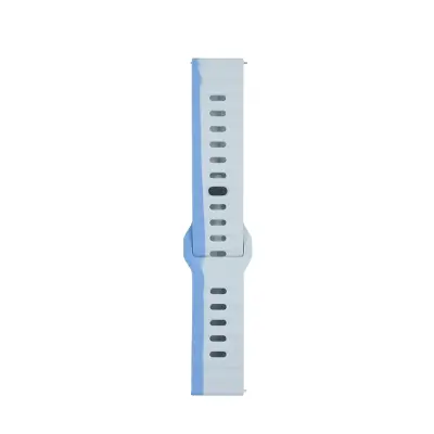 Silikonski pas za uro - 22 mm Blue