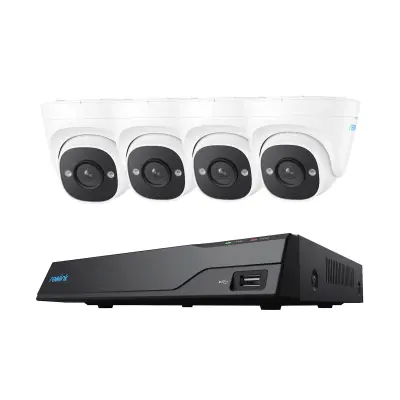 Reolink NVR snemalnik NVS8-5MD4 5MP, 8 kanalni NVR, 2TB HDD, 4x kamera POE