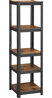 SONGMICS stojalo za knjige in shranjevanje 5 polic Vintage