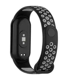 Silikonski trak za Xiaomi Mi Band 8 Black+Grey