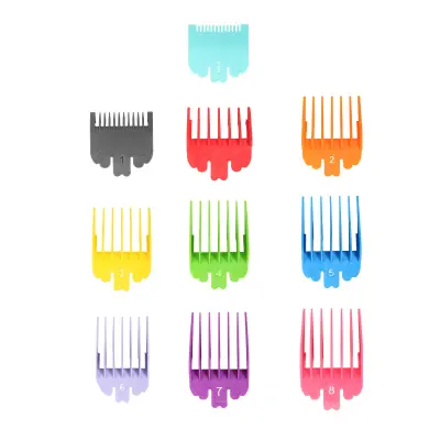 Set za zaščito pri striženju las, vodila za striženje, profesionalni nastavek za glavnik MultiColor