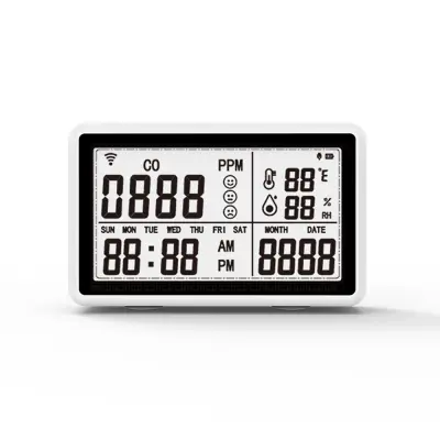 2-v-1 detektor temperature in vlažnosti kakovosti zraka tester ogljikovega monoksida