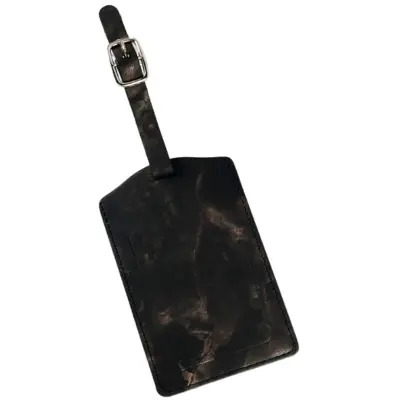 Oznaka za prtljago z vzorcem marmorja Black