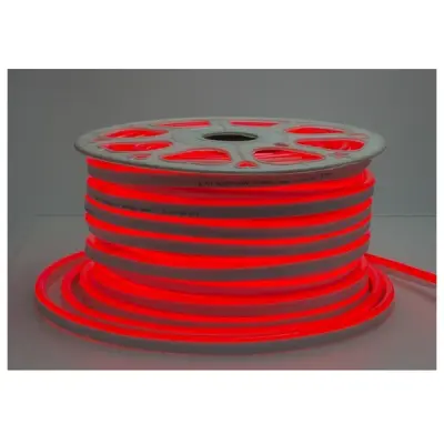 LED Flex Neon 220V IP65, 5 metrov - Rdeča