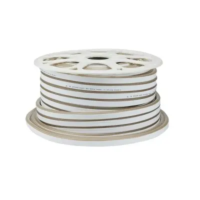 LED Flex Neon 220V IP65, 5 metrov - Toplo bela