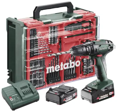 Metabo SB 18 Set 602245710 akumulatorski udarni vijačnik 48 Nm 18 V Število vključenih akumulatorjev 2 LiHD brezkrtačni, vklj. kovček, vklj. 2 akumula