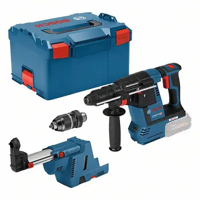 Bosch Professional GBH 18V-26F + GDE SDS-Plus-akumulatorsko vrtalno kladivo 18 V  Li-Ion  brez akumulatorja\, brez polnilca \, vklj.  kovček