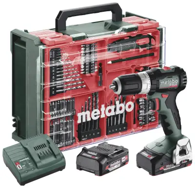 Metabo SB 18 L BL Set 613157710 akumulatorski udarni vijačnik 65 Nm 18 V Število vključenih akumulatorjev 2 2 Ah LiHD brezkrtačni, vklj. kovček, vklj.
