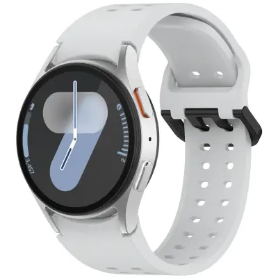 Silikonski pas za uro z dvojnim gumbom za Samsung Galaxy Watch Grey