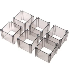 6-delni organizator za spodnje perilo v obliki satja Transparent