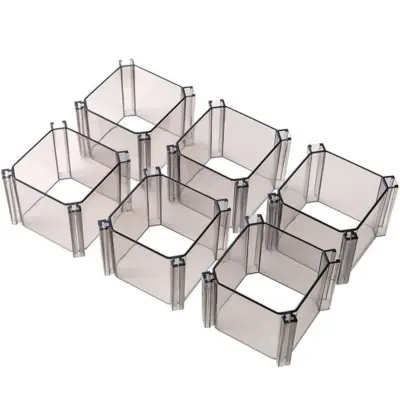 6-delni organizator za spodnje perilo v obliki satja Transparent