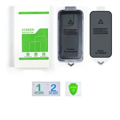 Zaščita zaslona za zasebnost s kompletom za namestitev za iPhone   iPhone 16 Pro Max