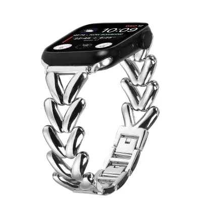 Eleganten pleten pašček za Apple Watch Silver