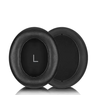 Ušesne blazinice iz jagnječje kože z zaponko za Sennheiser MOMENTUM 3 Black