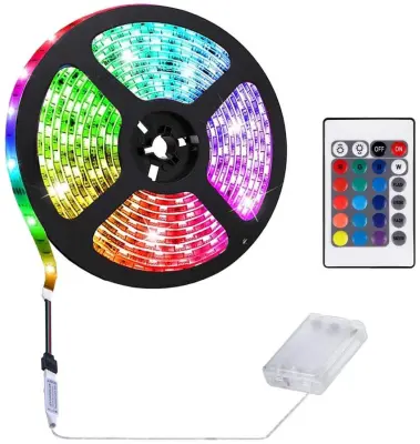 Svetlobni trak z daljinskim upravljalnikom LED RGB 2 m IP65