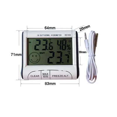 Digitalni termometer higrometer - bel