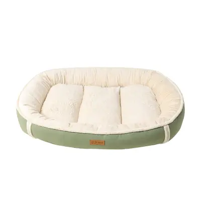 Suede Flanel Nest Dog Bed Podloga za hišne postelje grass color M
