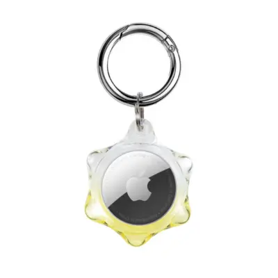 Zaščitna torbica Gradient Color za Apple AirTags Yellow