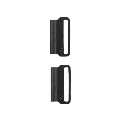 Par priključkov za pašček za uro - srednje zrnat Black 26 mm