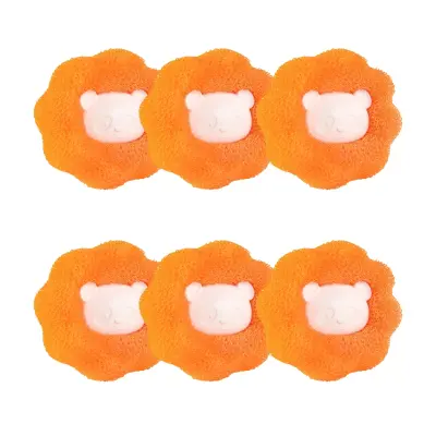 Kroglica za odstranjevanje dlak za pralni stroj 6 kos Orange