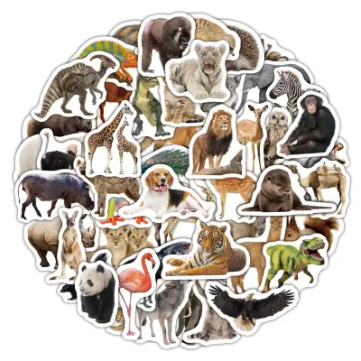 Paket živalskih nalepk - ljubke in vodoodporne nalepke za otroke in odrasle   žival