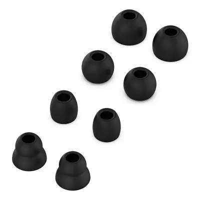 Ušesne blazinice za slušalke 4 pari Black