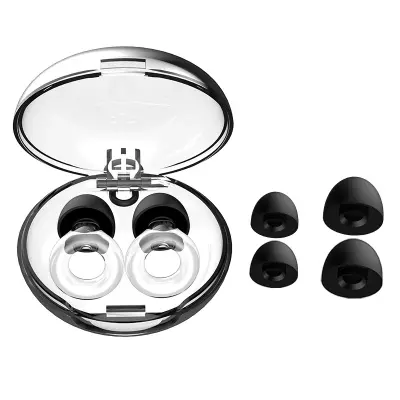 Ušesni čepki z ročaji za zmanjšanje hrupa in zvočno izolacijo Transparent