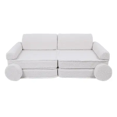 Modulárna Pohovka z Peny pre Deti - Pohovka do Detskej Izby, Aesthetic, Biela