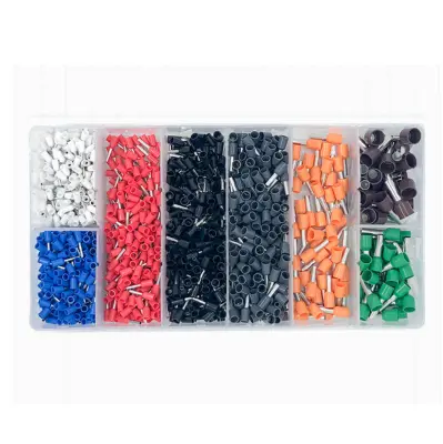 Set 1200 kosov izoliranih končnih tulcev za žice