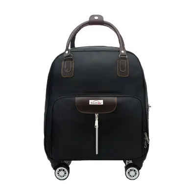 Ročna torba Kovček na kolesih Black