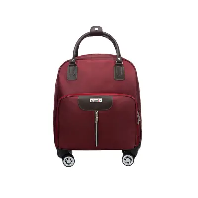 Ročna torba Kovček na kolesih DarkRed
