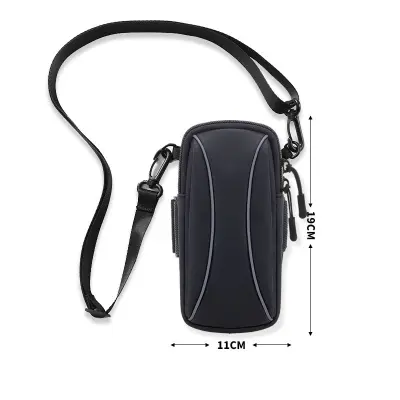 Torba za mobilni telefon čez ramo Black