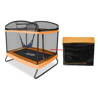 Aga Zaščitna mreža za pravokotno trampolino 122x183 cm Oranžna
