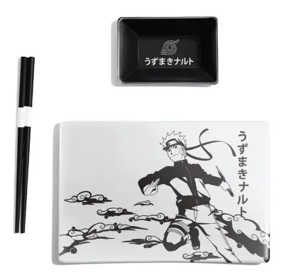 NARUTO SHIPPUDEN NARUTO Č/B SUSHI SET