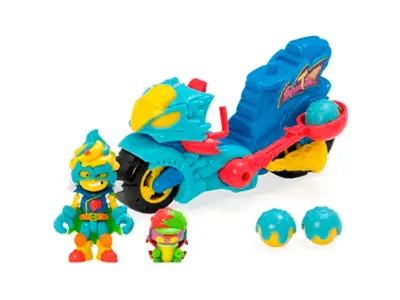 SuperThings turbo led - Motorni kolesi SuperThings. S katapultom, ki izstreli kroglice sladoleda. Vključuje 1 ekskluzivno Kazoom Kid in 1 ekskluzivno