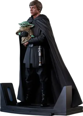 PREMIER ZBIRKA FIGUR STAR WARS THE MANDALORIAN LUKE SKYWALKER IN GROGU THE CHILD