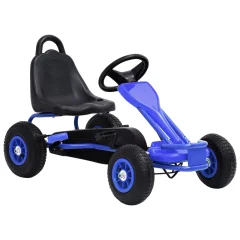 The Living Store Gokart na Pedale s Pnevmatikami Modre Barve - Gokart Na Pedale