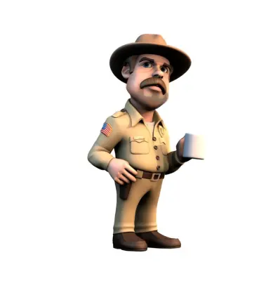 MINIX, Figurica Hopperja iz PVC Stranger Things 12 cm, Bež