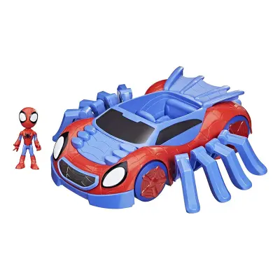 Hasbro, Arachno-Avto Web-Crawler z mini figurico Marvel Spideyja, Ve?barvno