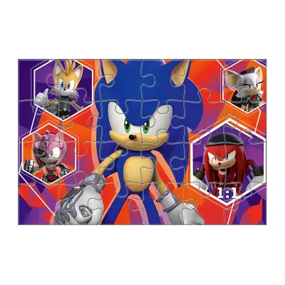 Ravensburger, 24 kosov sestavljanke Sonic Prime Theme Giant Floor Collection, Ve?barvno