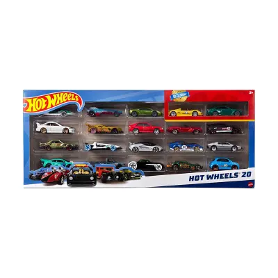 Mattel, Komplet 20 modelov vozil Hot Wheels v merilu 1/64, Ve?barvno