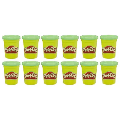 Hasbro, Pakiranje 12 x 118 ml plo?evink z glino za modeliranje Play-Doh, Ve?barvno