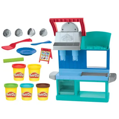 Hasbro, Le P'tit Resto Play-Doh kuhinjske stvaritve z glino za modeliranje in dodatki, Ve?barvno