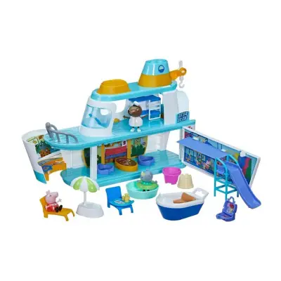 Hasbro, Komplet za igro Peppa Pig's Favorite Palaces Cruise Ship, Ve?barvno