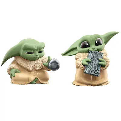 Hasbro, Komplet 2 figuric Grogu Force Focus/Beskar Bite Star Wars The Bounty Series 5, Ve?barvno