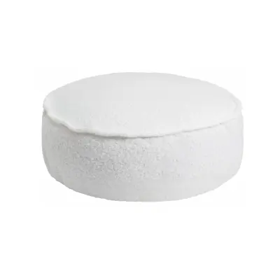 Okrogla podloga za otroke, Boucle, Bela