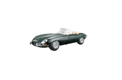 Bburago, miniature avtomobil?ek od Jaguar E-Type Kabriolet v Merilu 1/18, Temno zelena