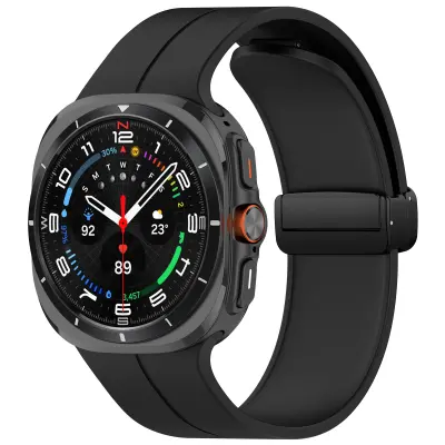 Pašček za uro z magnetno zaponko, Samsung Watch Ultra 24 mm Black